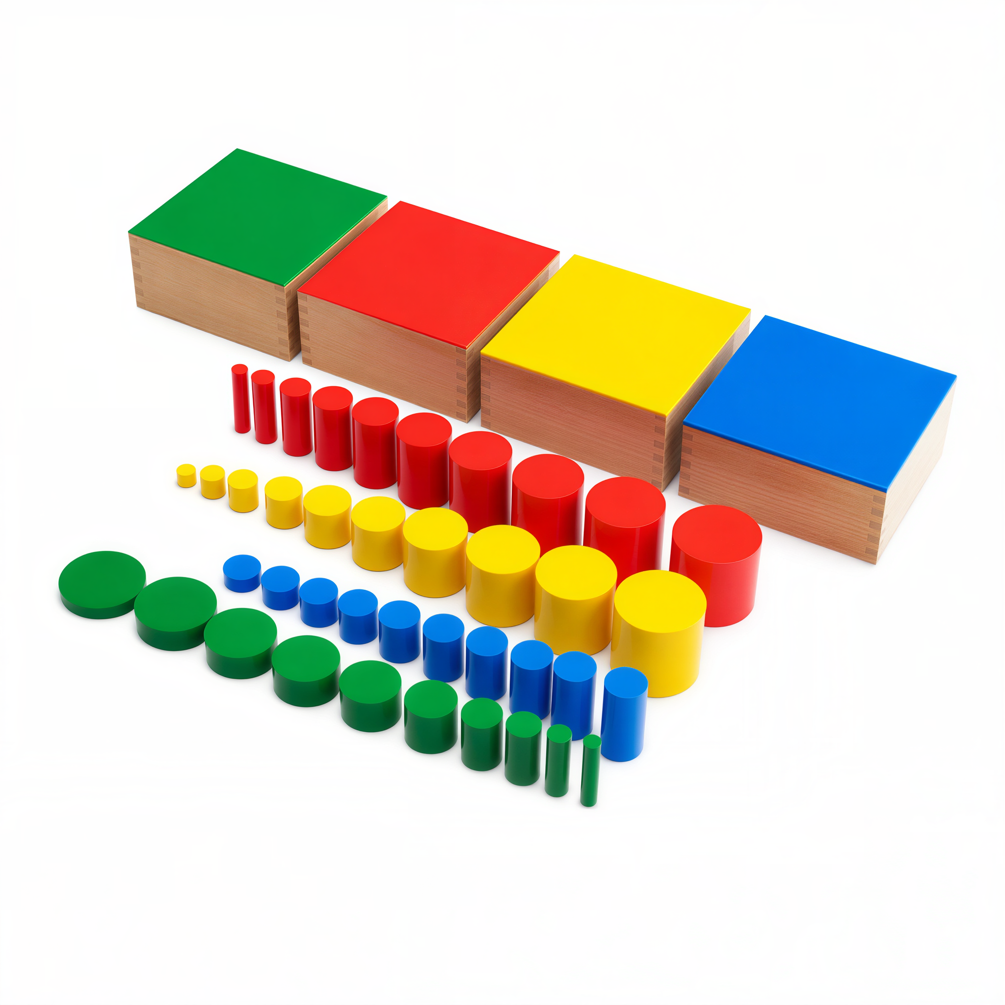 Knobless Cylinders (Set of 4) – Montessori Outlet, Inc.