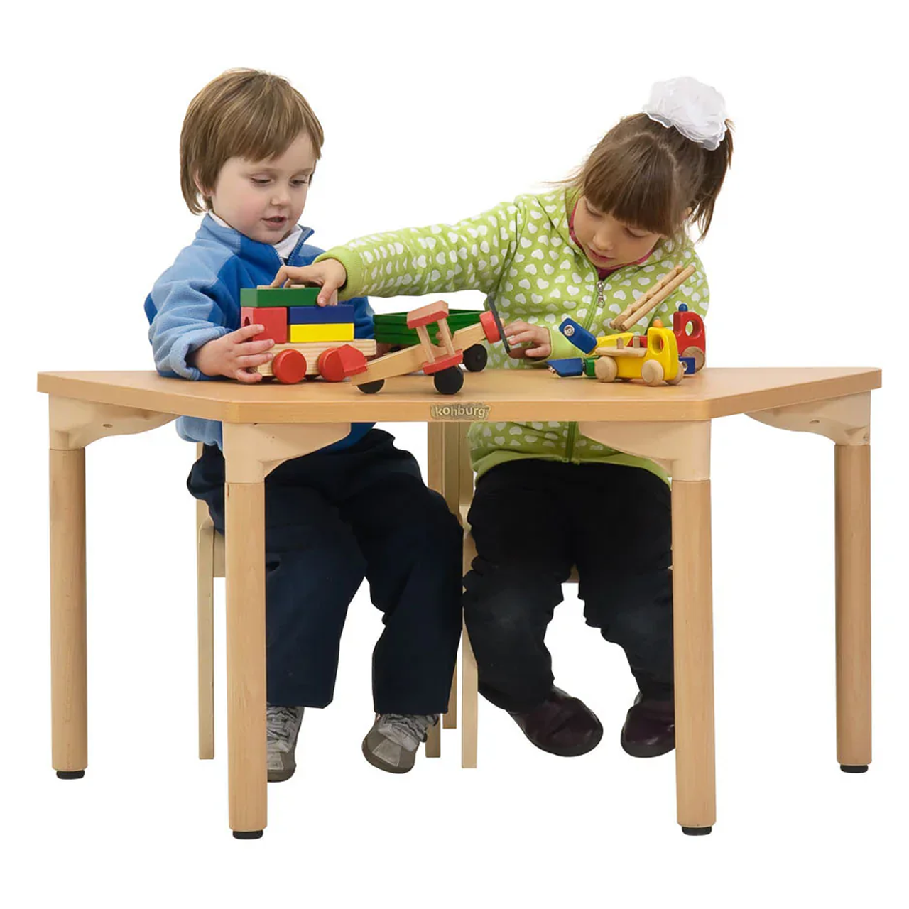 22"/44" x 22" Trapezoidal Table - 18" Height