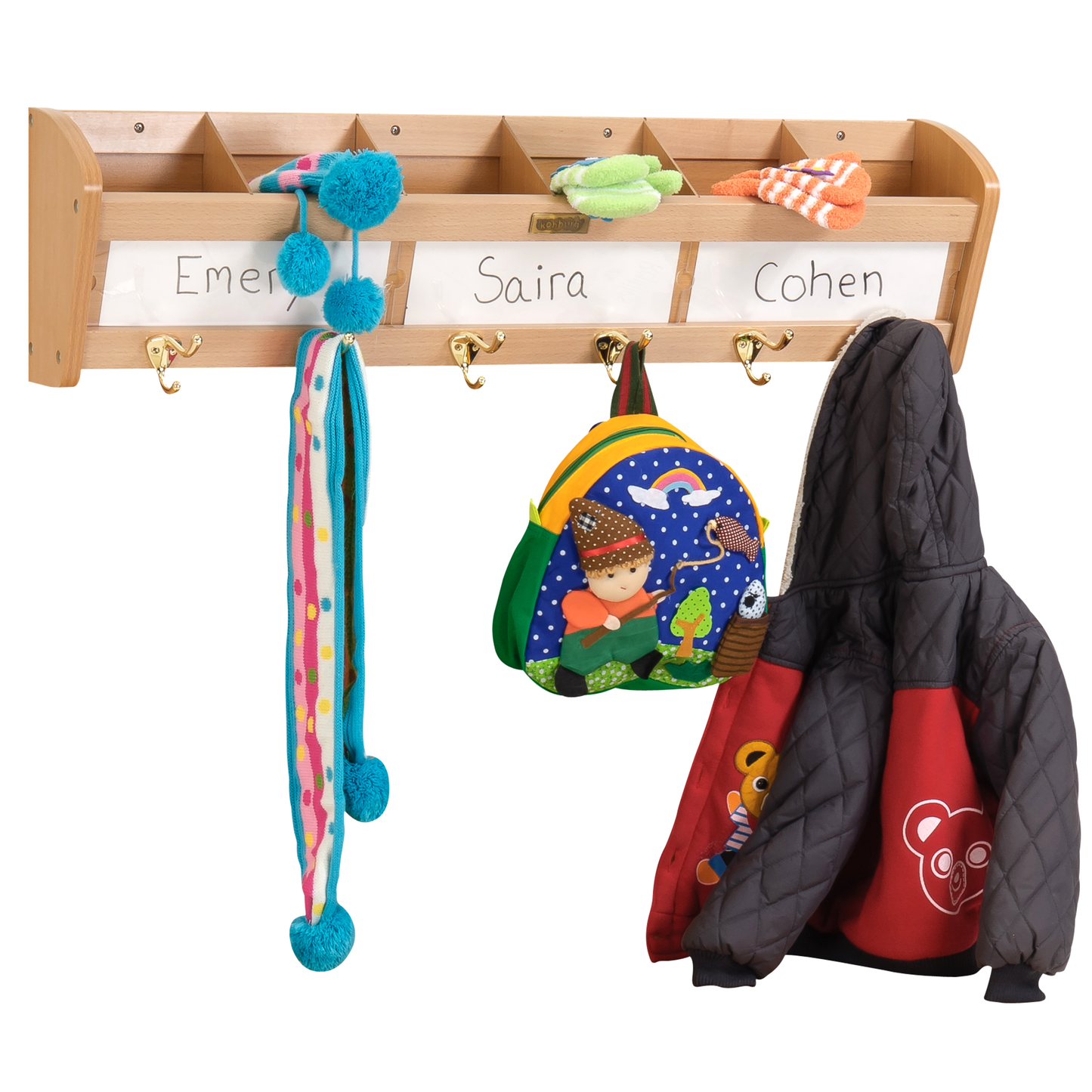 Wall Pegs with Pockets 6