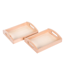 Small Wooden Tray: Set Of 2