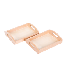 Small Wooden Tray: Set Of 2