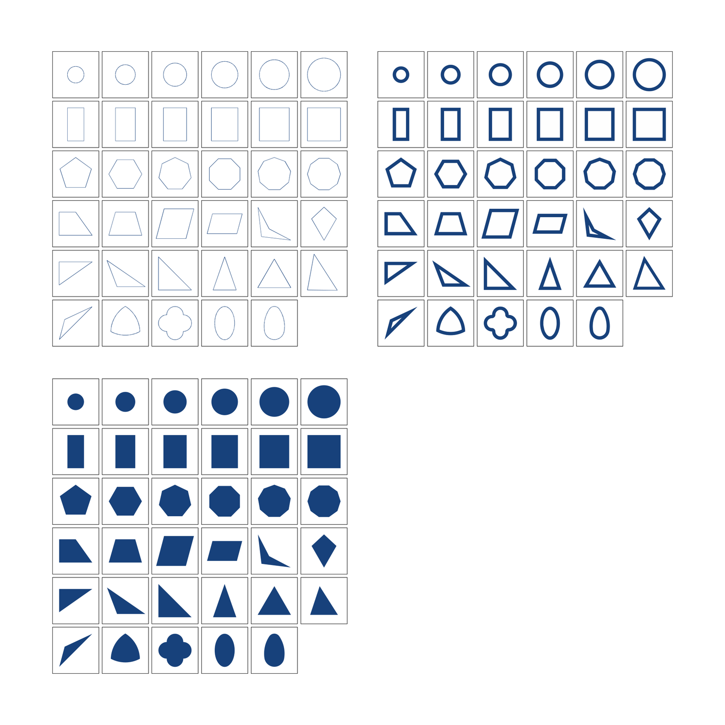 Geometric Form Cards