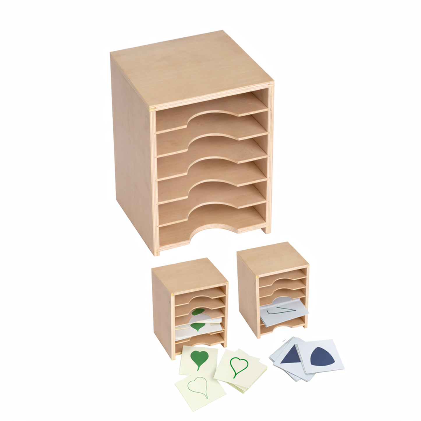 Cabinet for Geometric Form Cards & Leaf Cards (6 Shelves)