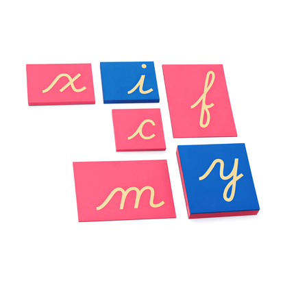 Lower Case Sandpaper Letters - Cursive
