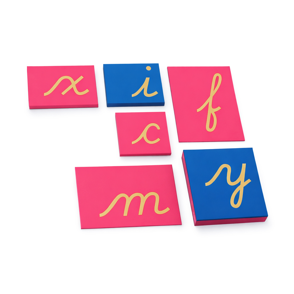 Lower Case Sandpaper Letters - Cursive