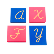 Capital Case Sandpaper Letters - Cursive