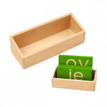 Box for the Lower Case Double Sandpaper Letters