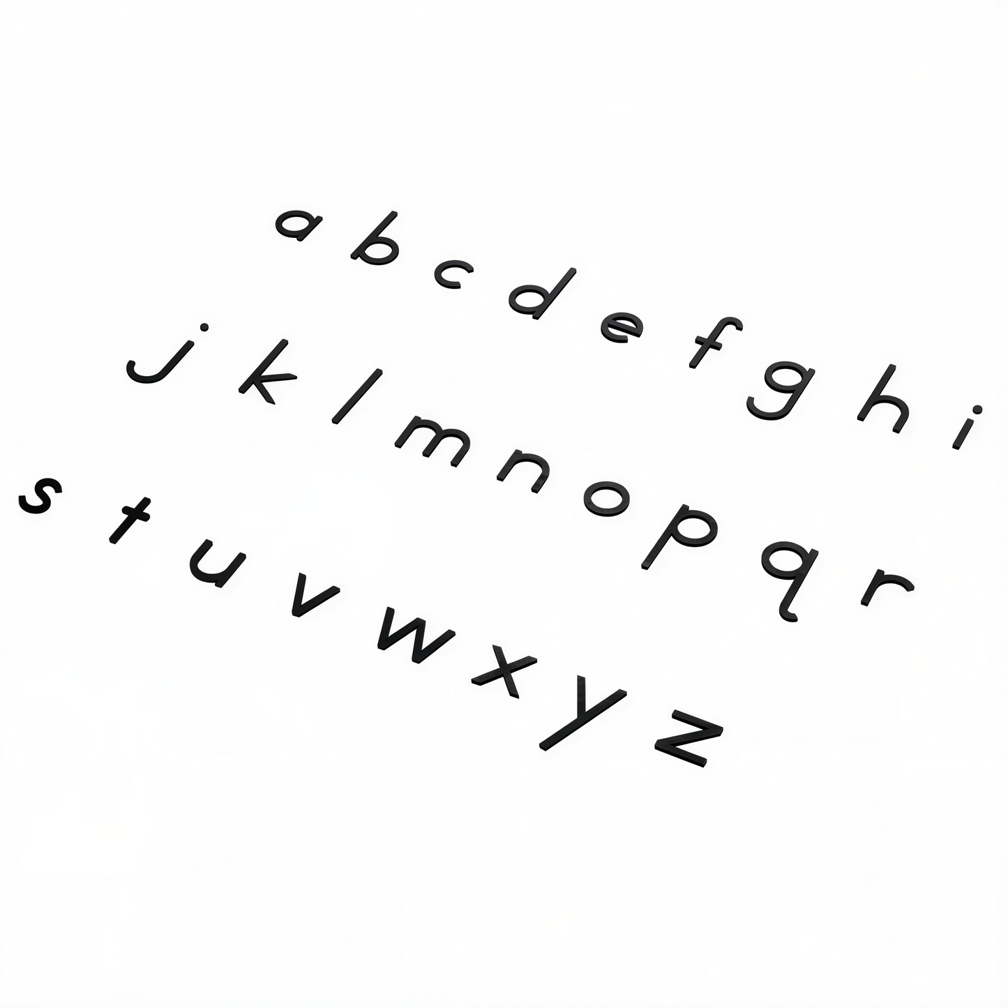 Small Movable Alphabet (Print, Black)