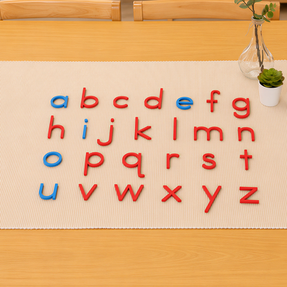 Small Movable Alphabet (Print, Mix Blue & Red)