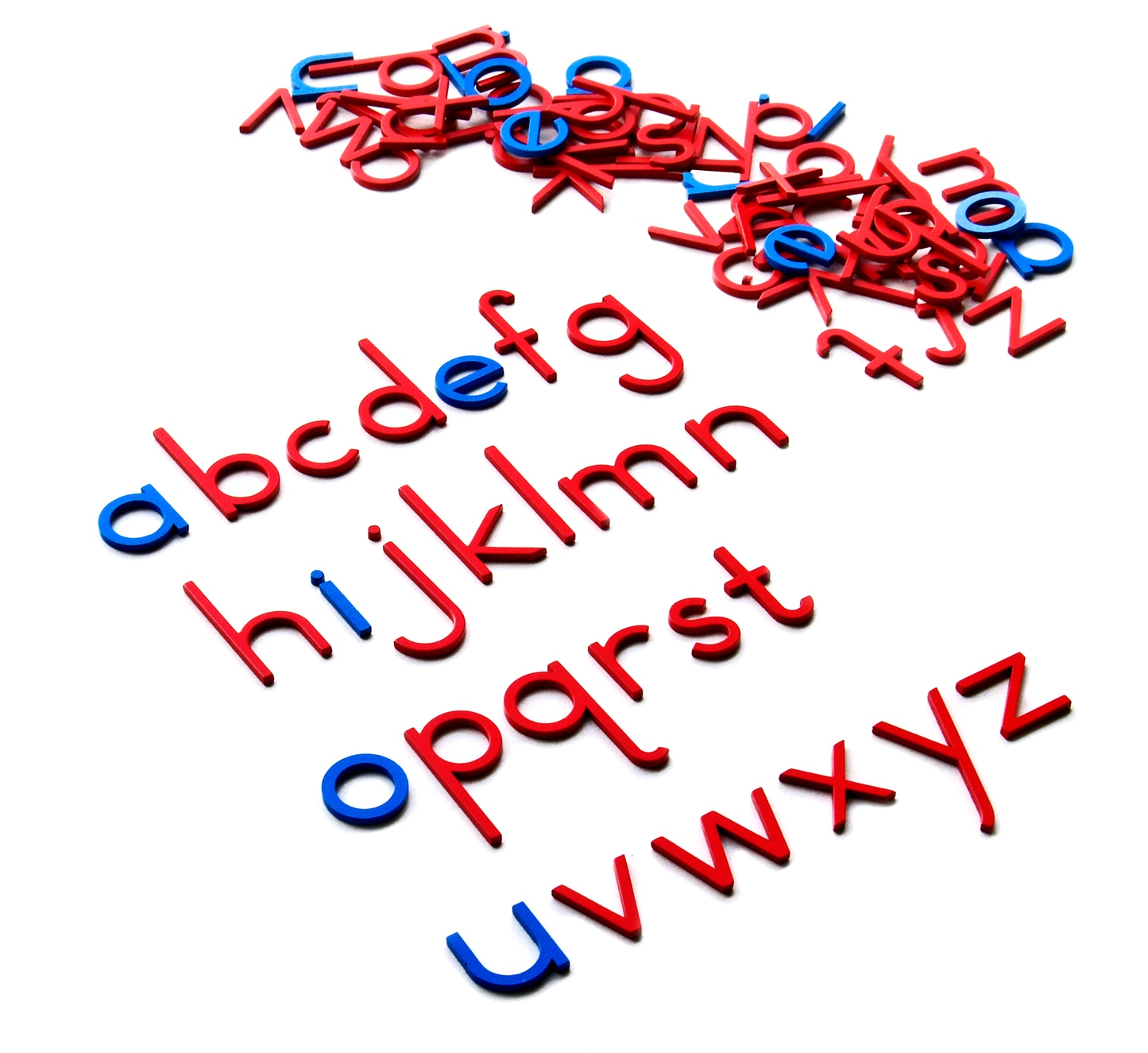Small Movable Alphabet (Print, Mix Blue & Red)