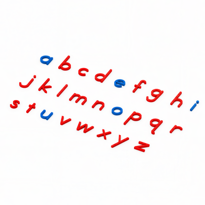 Small Movable Alphabet (Print, Mix Blue & Red)
