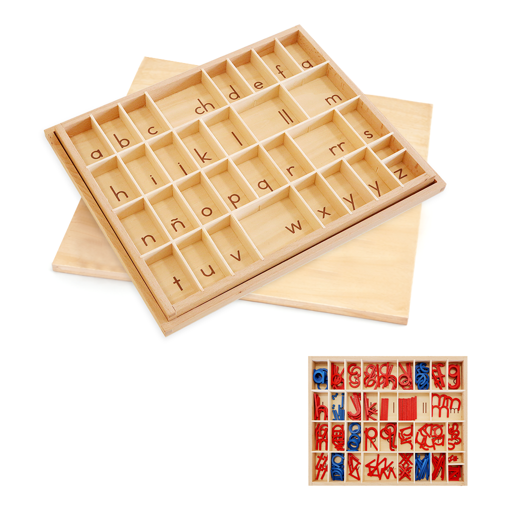 Small Movable Alphabet Box (Spanish)