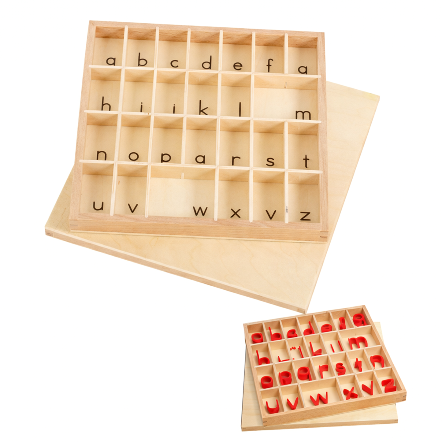 Small Movable Alphabet Box (Lower Case Letters)