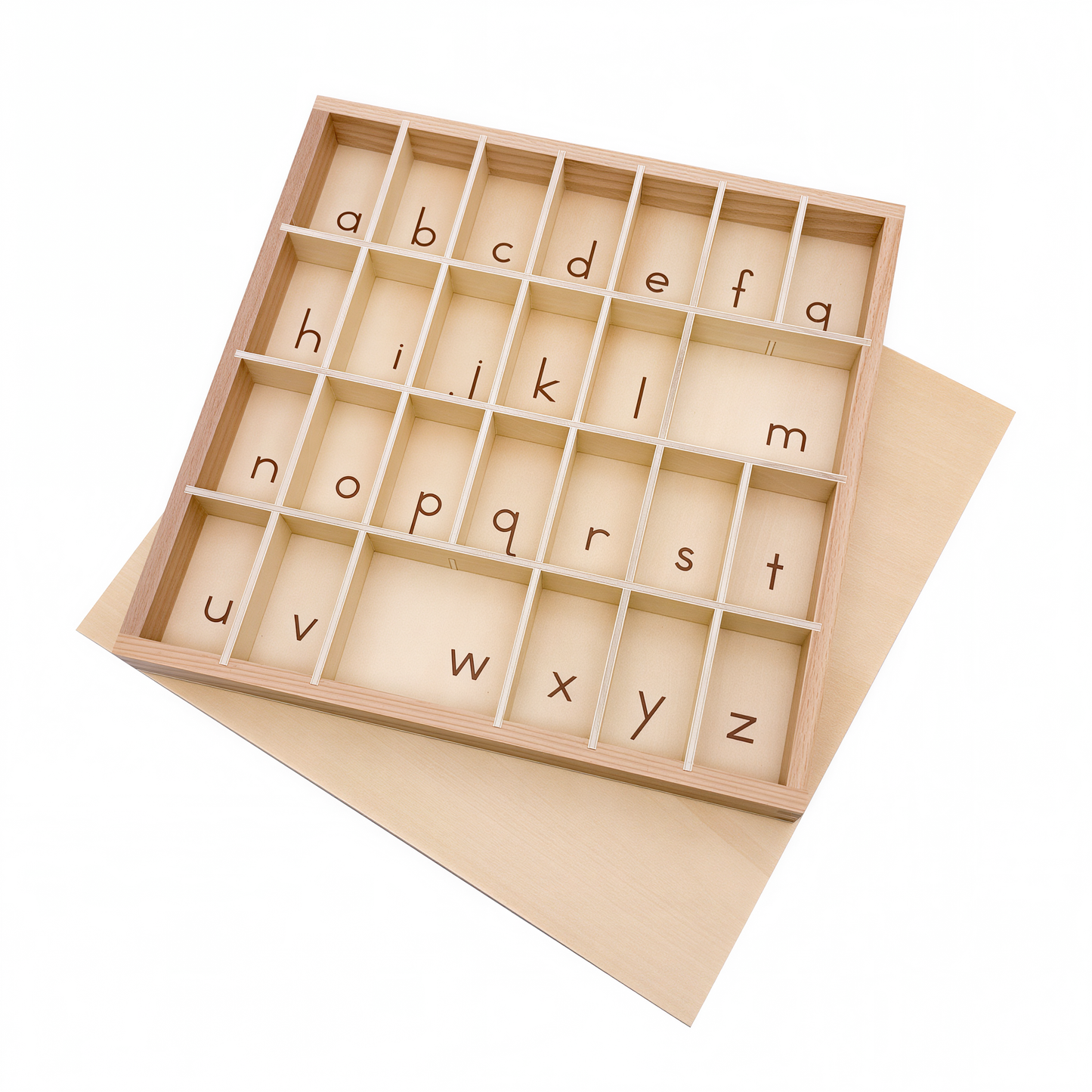 Small Movable Alphabet Box (Lower Case Letters)