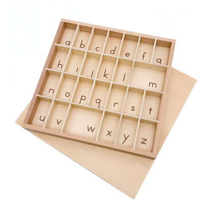 Small Movable Alphabet Box (Lower Case Letters)