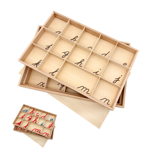 Medium Movable Alphabet Box (Lower Case, Cursive)
