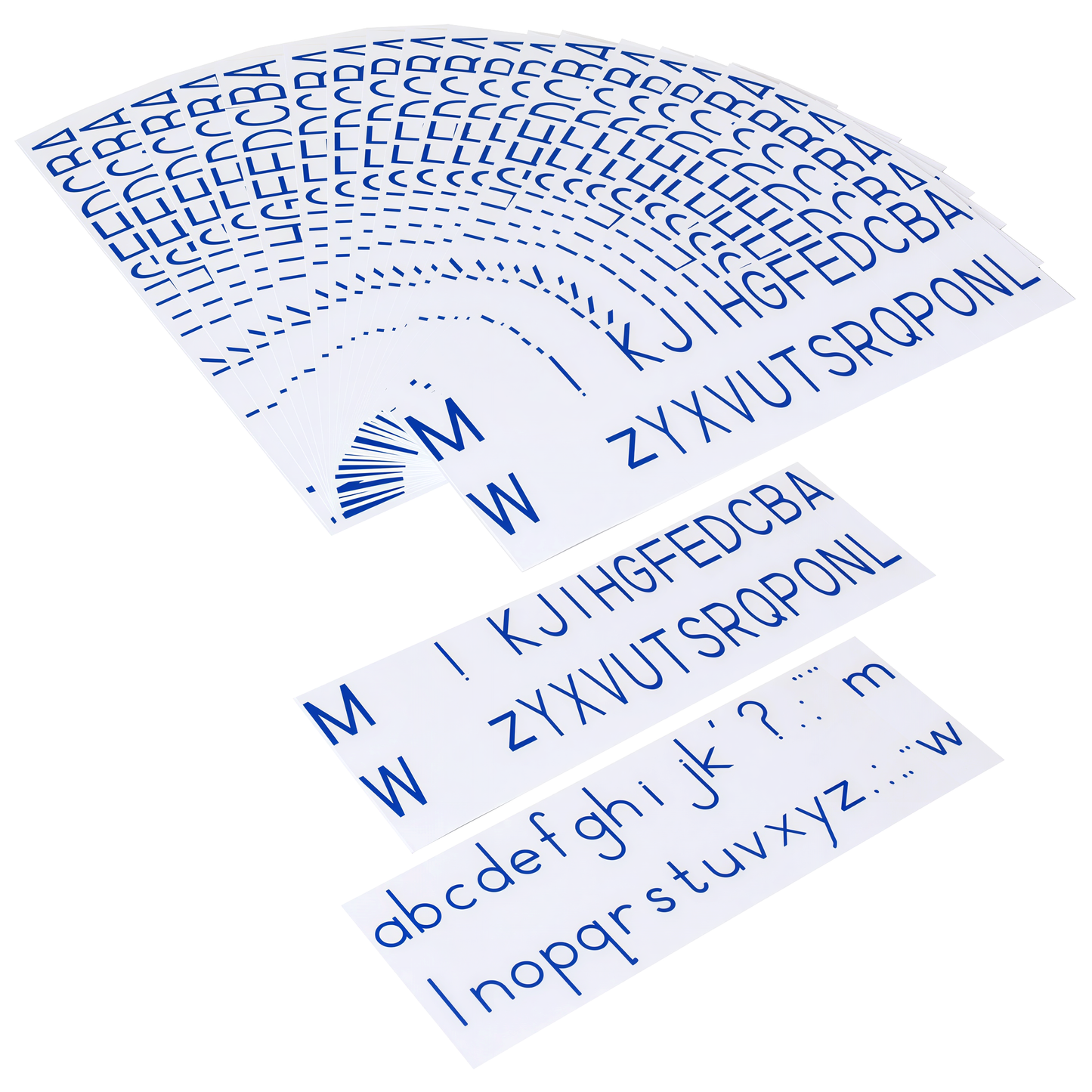 Printed Alphabet (Blue)