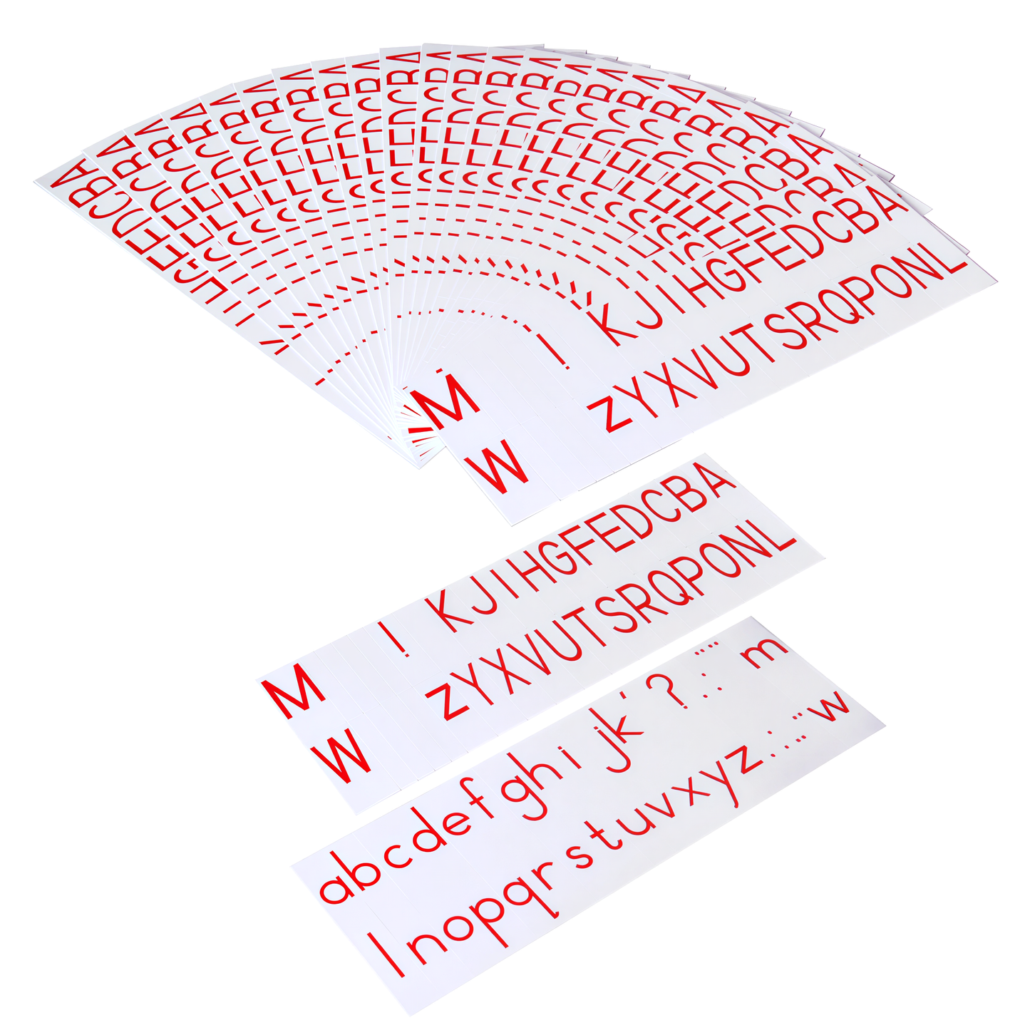Printed Alphabet (Red)