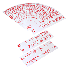 Printed Alphabet (Red)