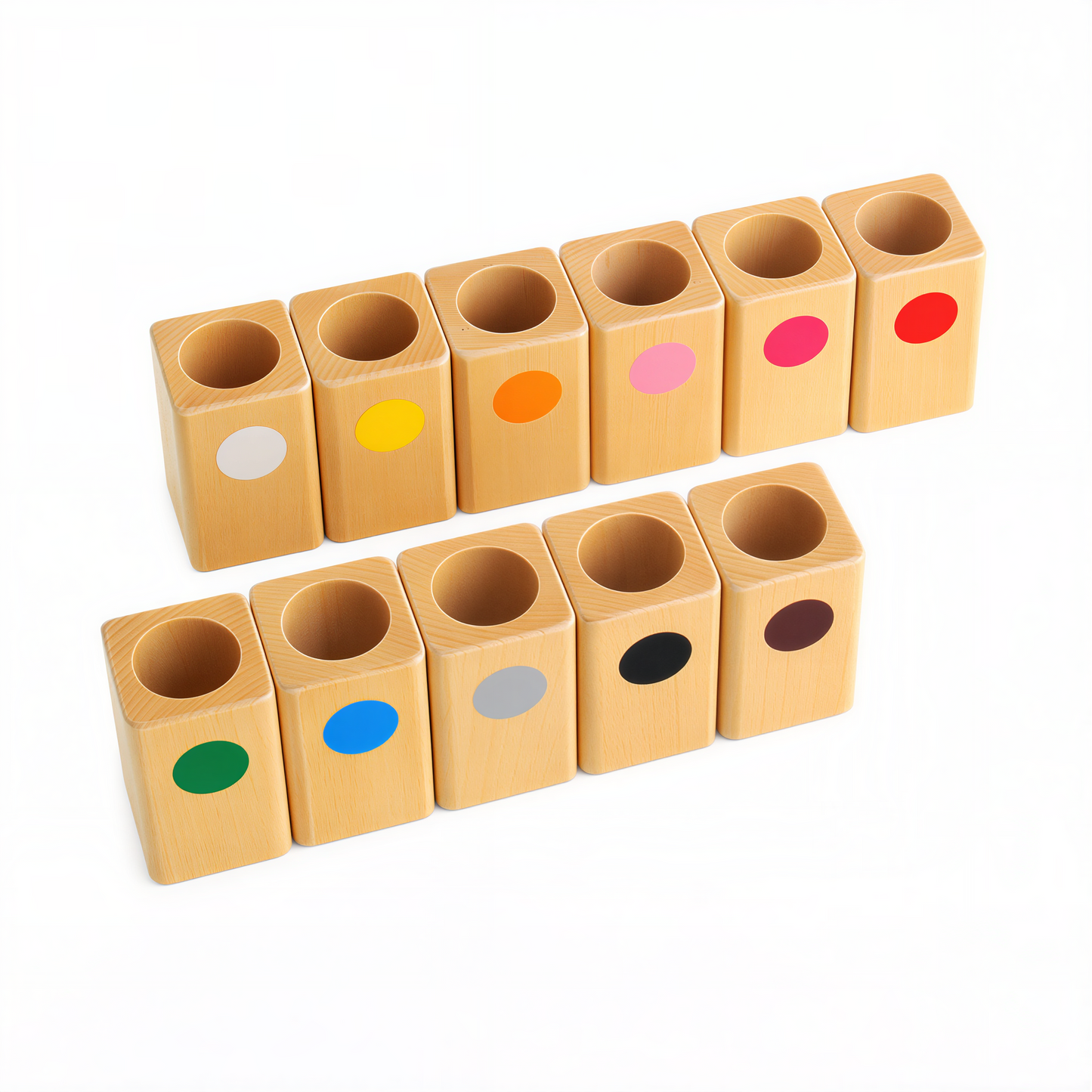 Set of 11 Colored Pencil Holders