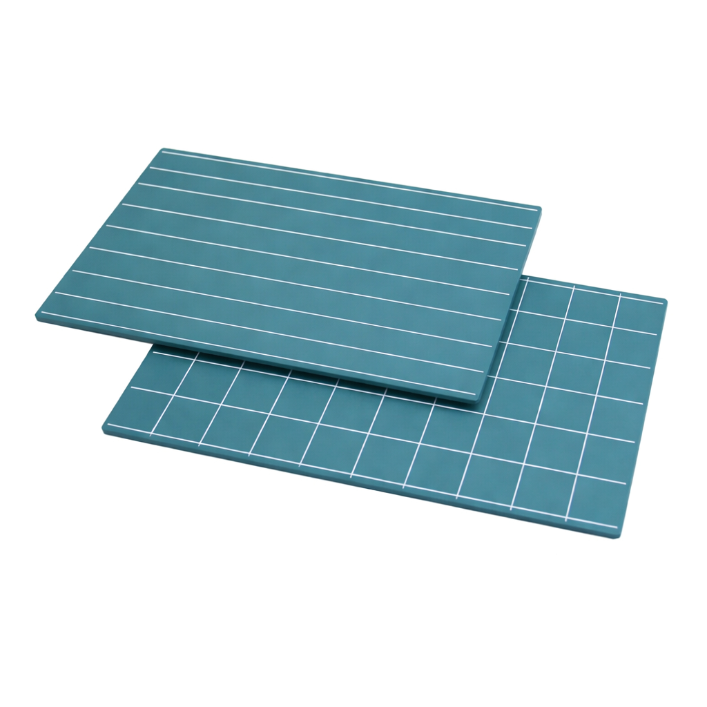 Greenboards with Double Lines and Squares (2 pcs)