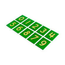 Sandpaper Numerals (Cursive)