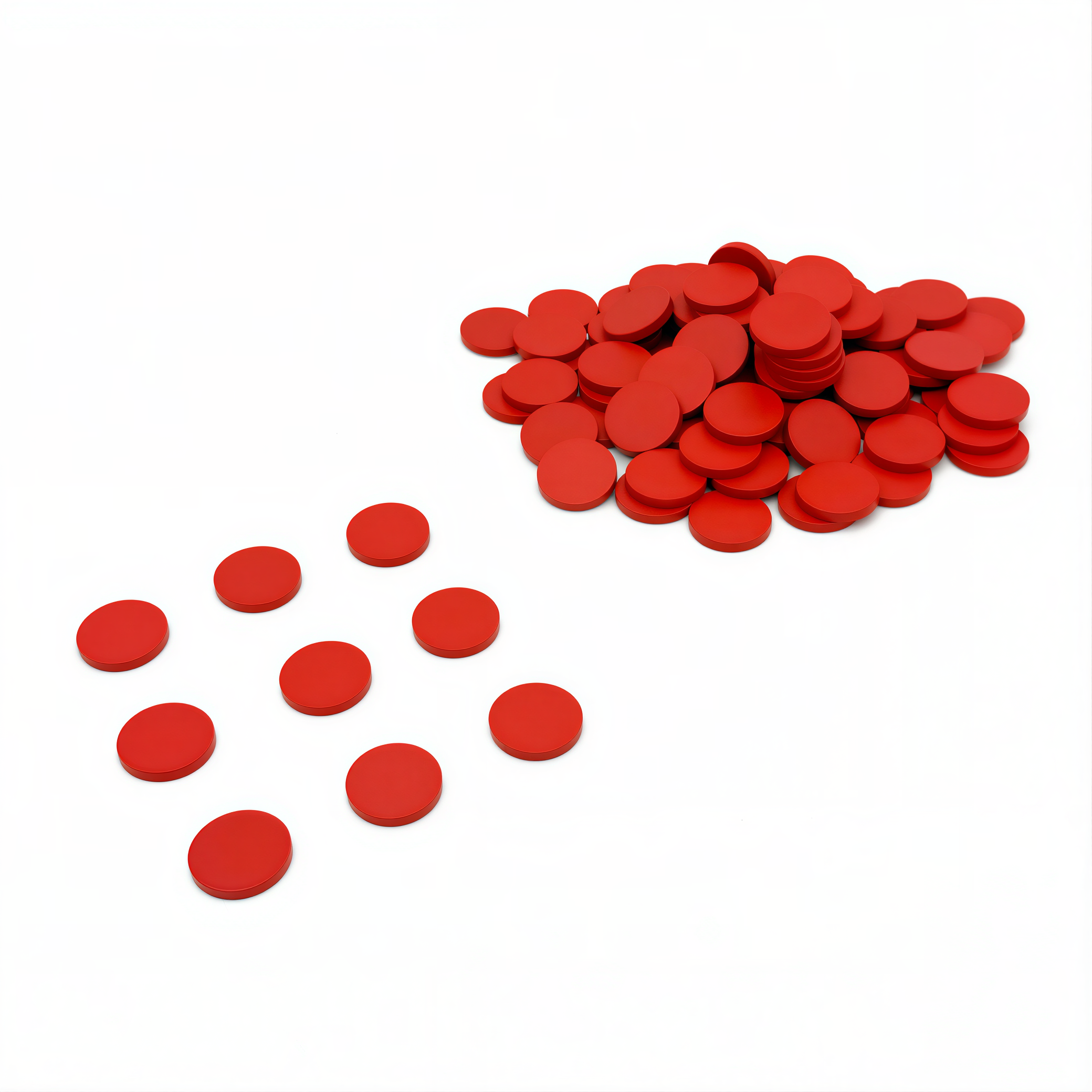 Red Wooden Counters (100 Pcs) – Montessori Outlet, Inc.