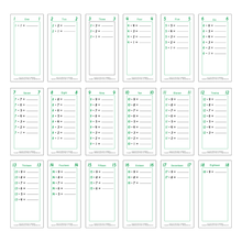 Subtraction Tables