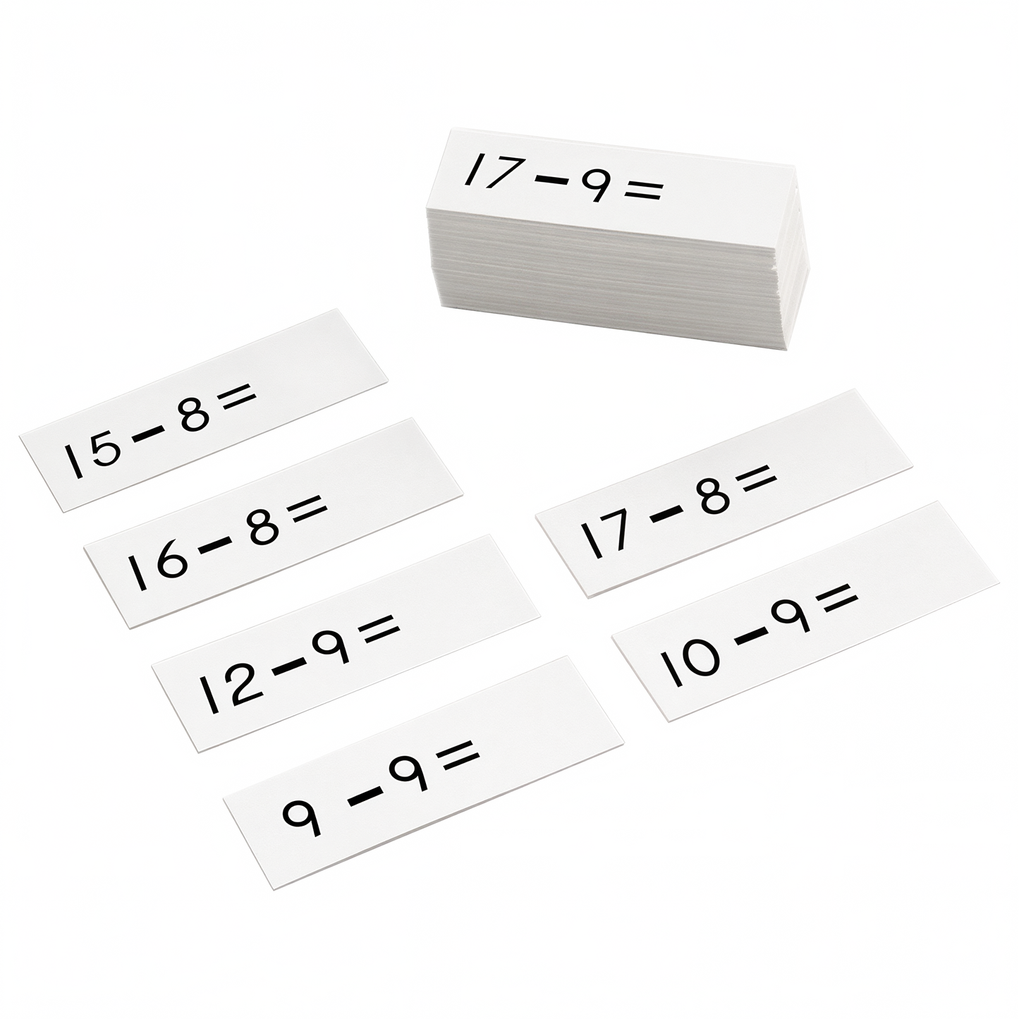 Subtraction Working Charts Problems Slips