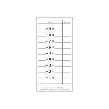 Division Tables