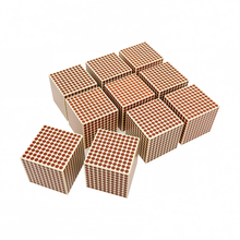 10 Wooden Cube of 1000