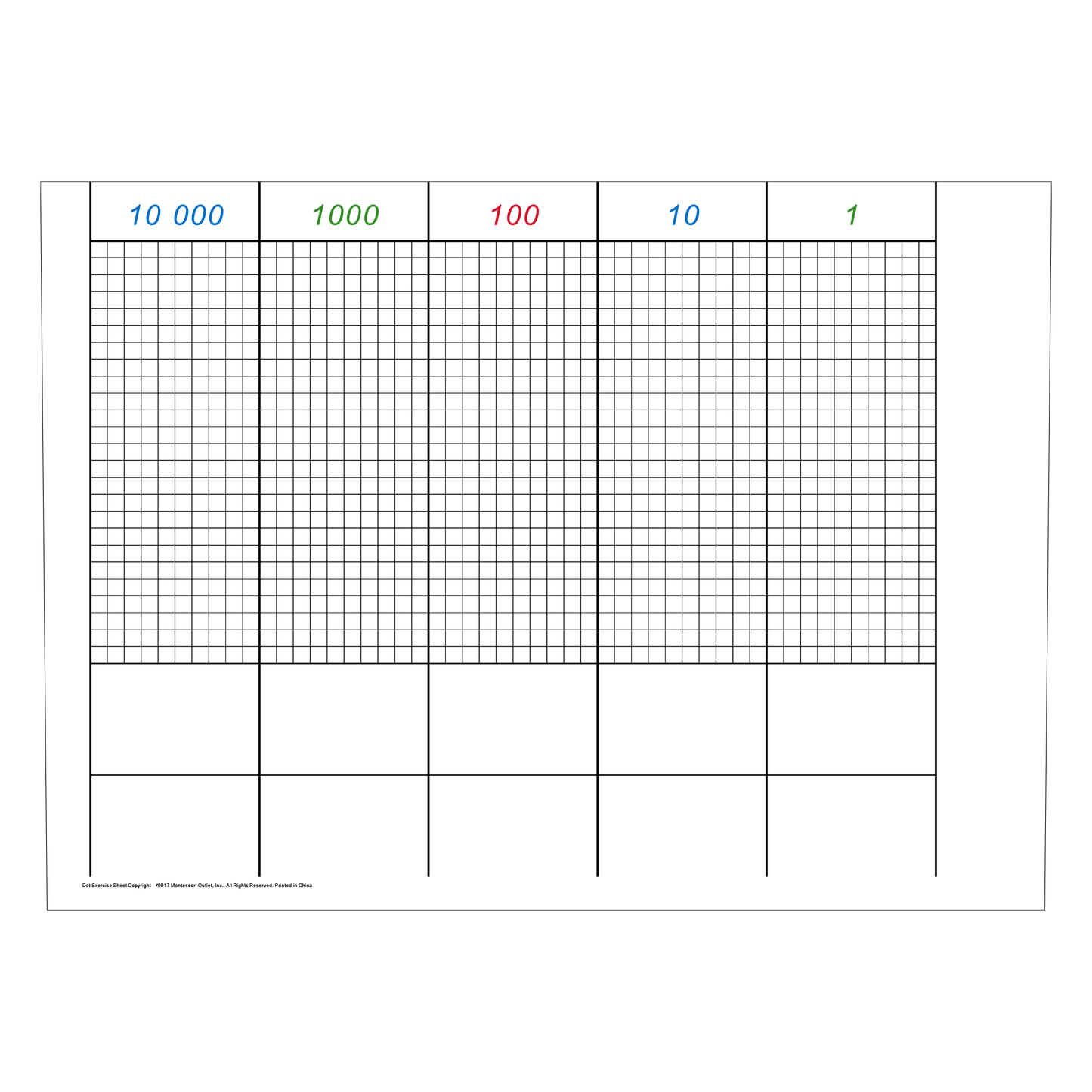 Dot Exercise Sheets (50 Pcs)