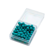 100 Green Beads with Plastic Box