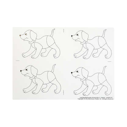 Land Animal Puzzles Copy Masters (Part 1)