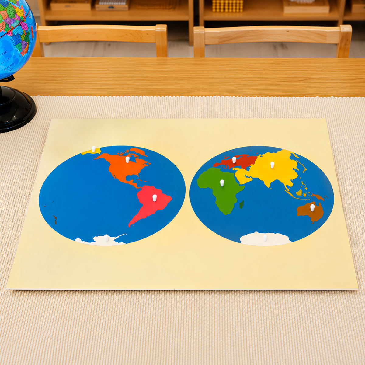 Puzzle Map of World Parts