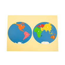 Puzzle Map of World Parts