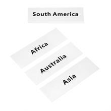 Continent Labels