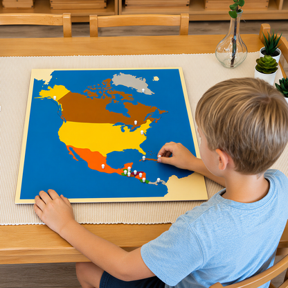 Puzzle Map of North America