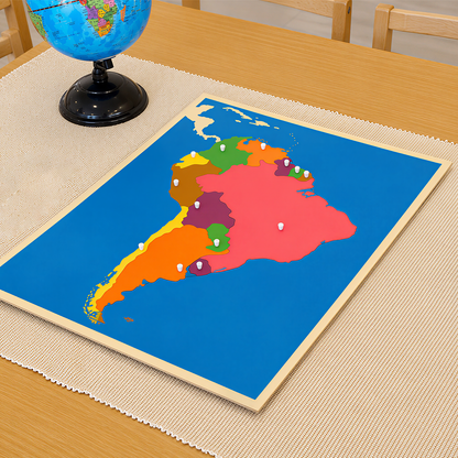 Puzzle Map of South America