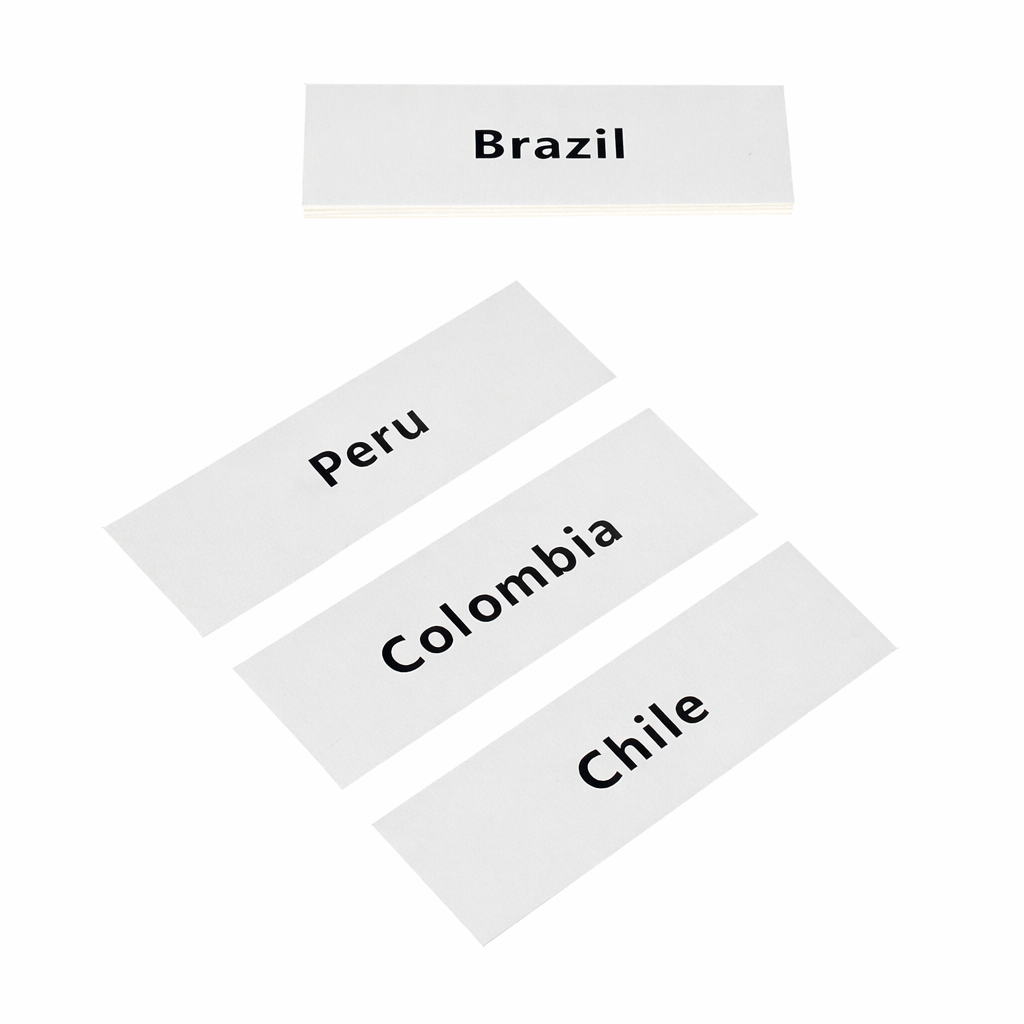 South America Labels