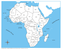 Africa Control Map - Labeled