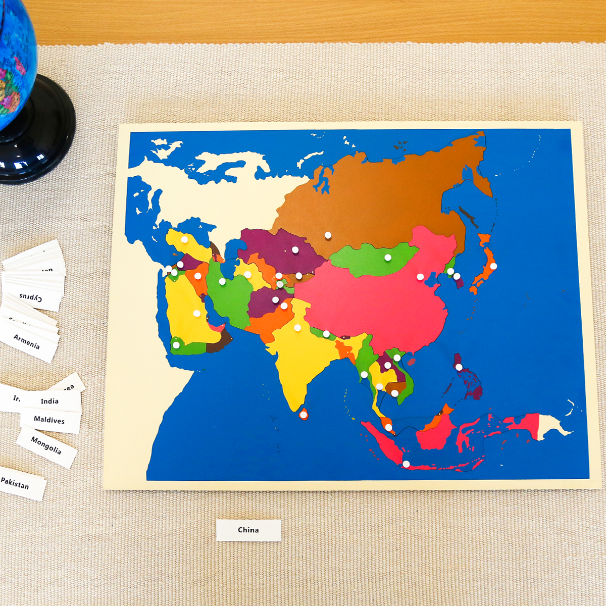 Puzzle Map of Asia