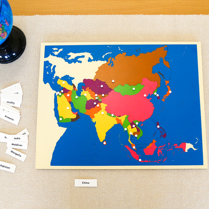 Puzzle Map of Asia