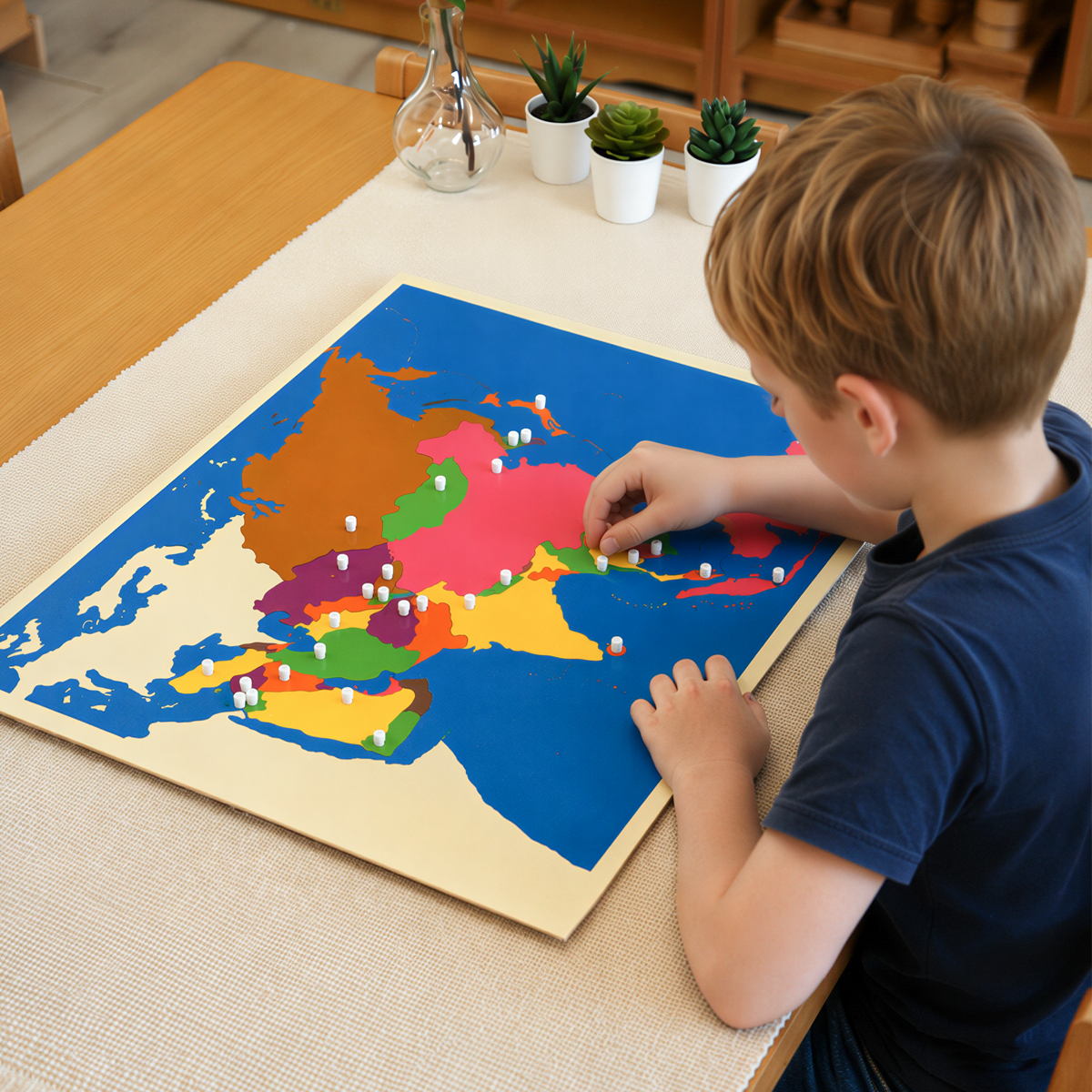 Puzzle Map of Asia