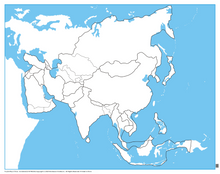 Asia Control Map - Unlabeled