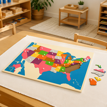 Puzzle Map of USA