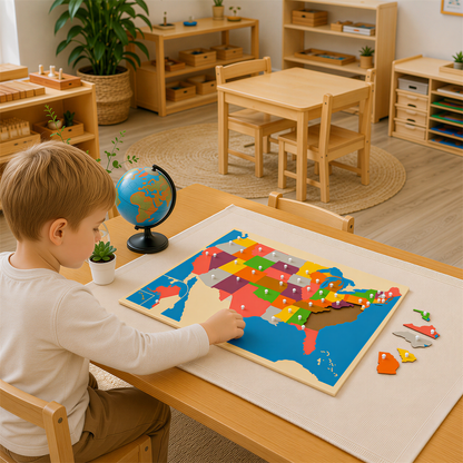 Puzzle Map of USA