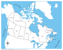 Canada Control Map - Labeled