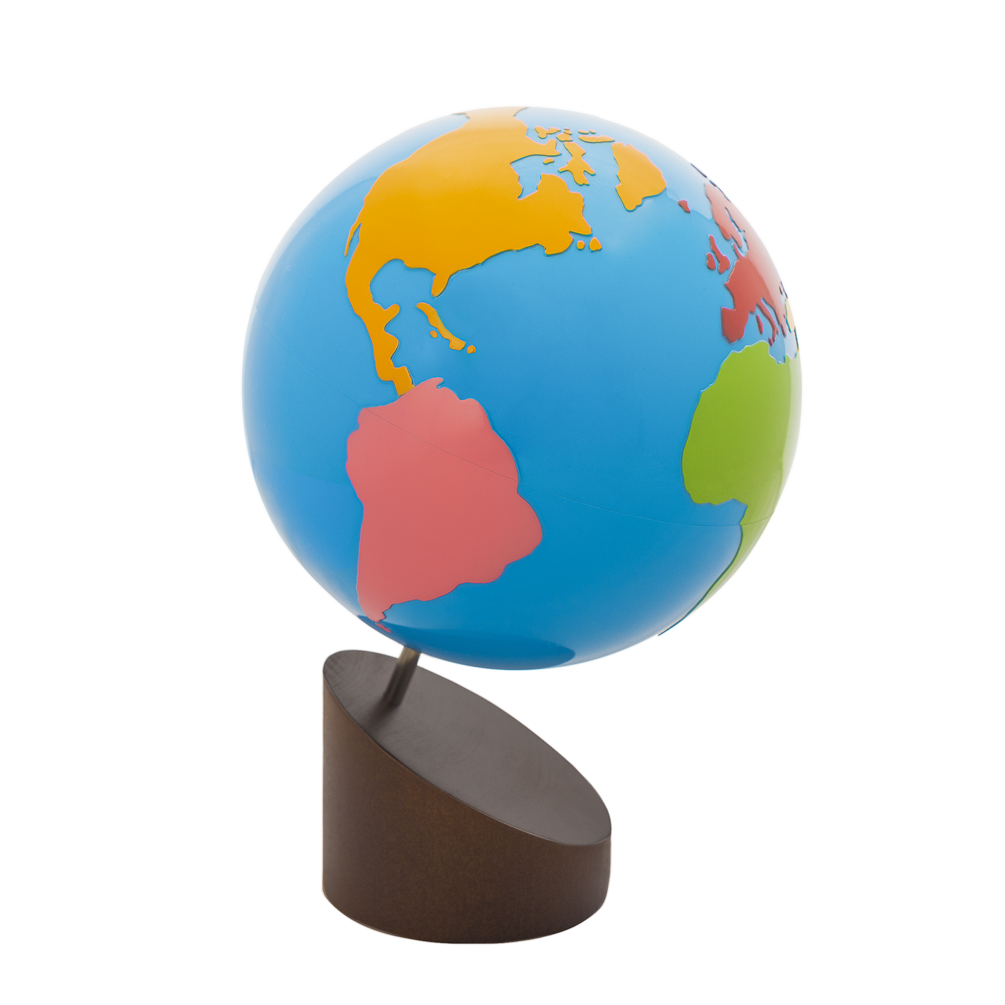 Globe of Continents (Colored)