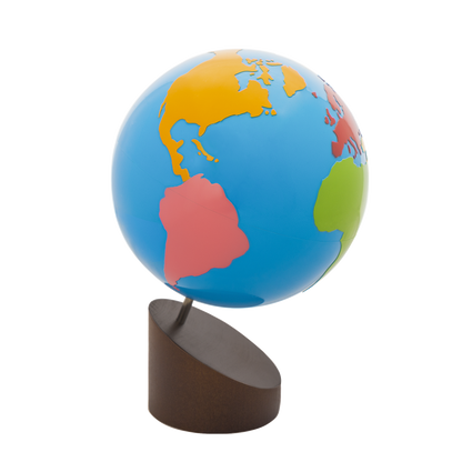 Globe of Continents (Colored)
